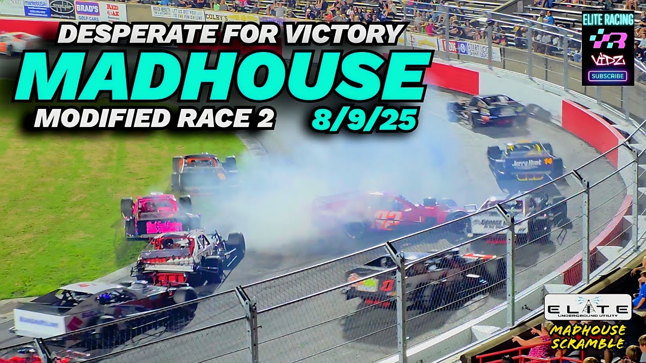 MADHOUSE MODIFIEDS DESPERATE FOR VICTORY TWIN 50'S GRAY STADIUM 9/8/25
