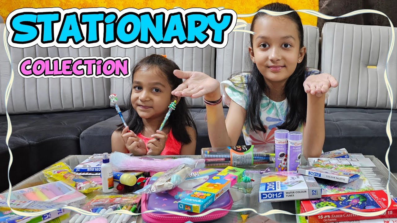 Aayu Vanu Ka STATIONARY Collection ✏️👝🎨🖍🤩 | School Stationery | Aayu and Vanu