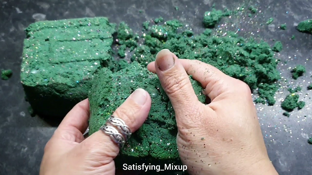 ASMR Reformed Burnt and Unsoaked Floral Foam and Frozen Floral Foam