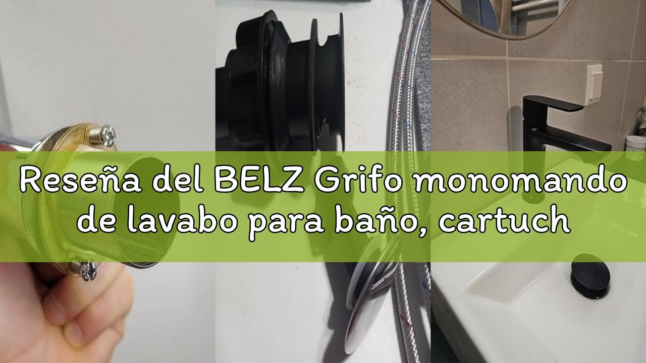 Reseña del BELZ Grifo monomando de lavabo para baño, cartucho cerámico, instalación fácil, altura 96
