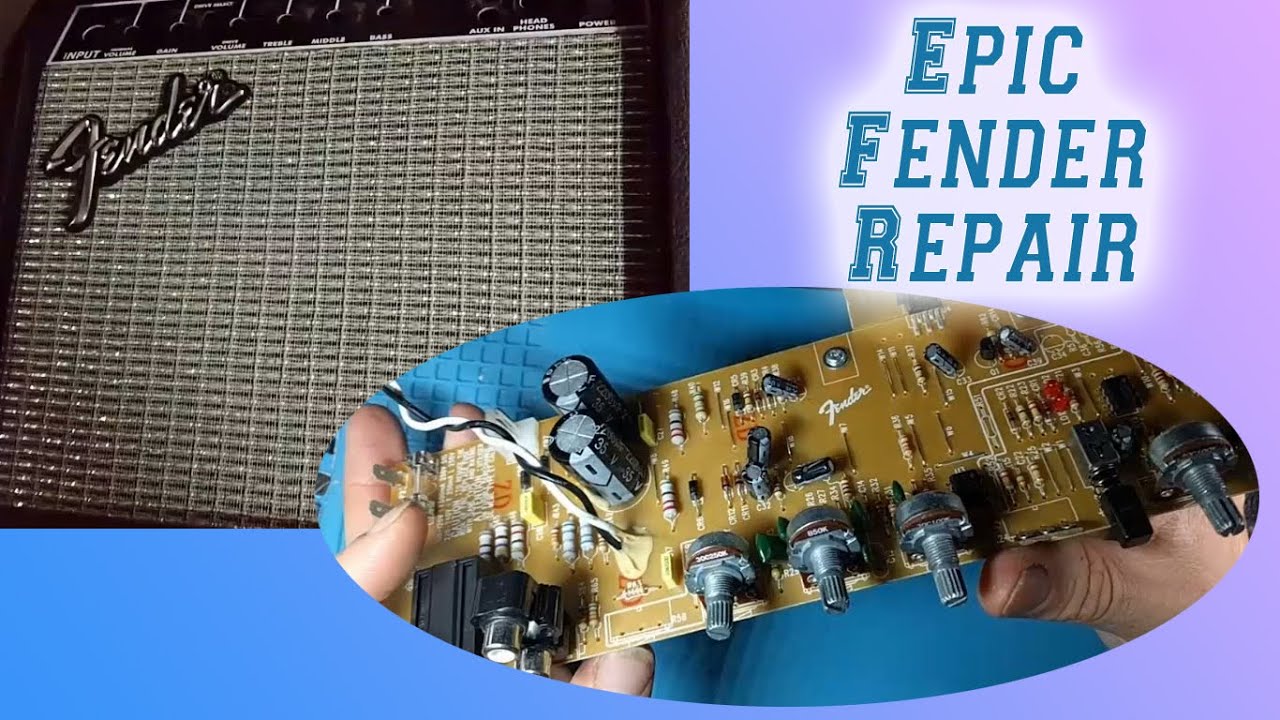 Fender Frontman 15G amp (in-depth) Repair (3D Printed knobs, mic repair, potentiometer repair)