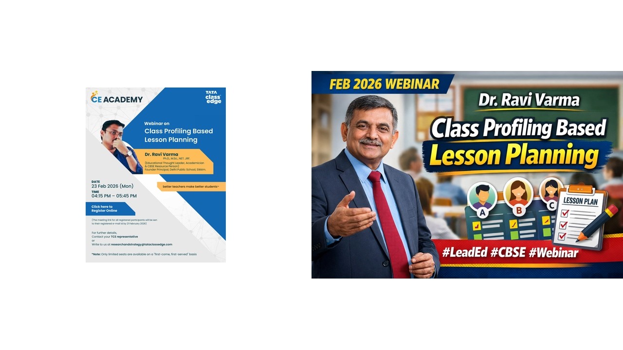 Feb 2026: Dr Ravi Varma | Class Profiling & Lesson Planning Webinar #LeadEd #CBSE #Webinar #tataedge