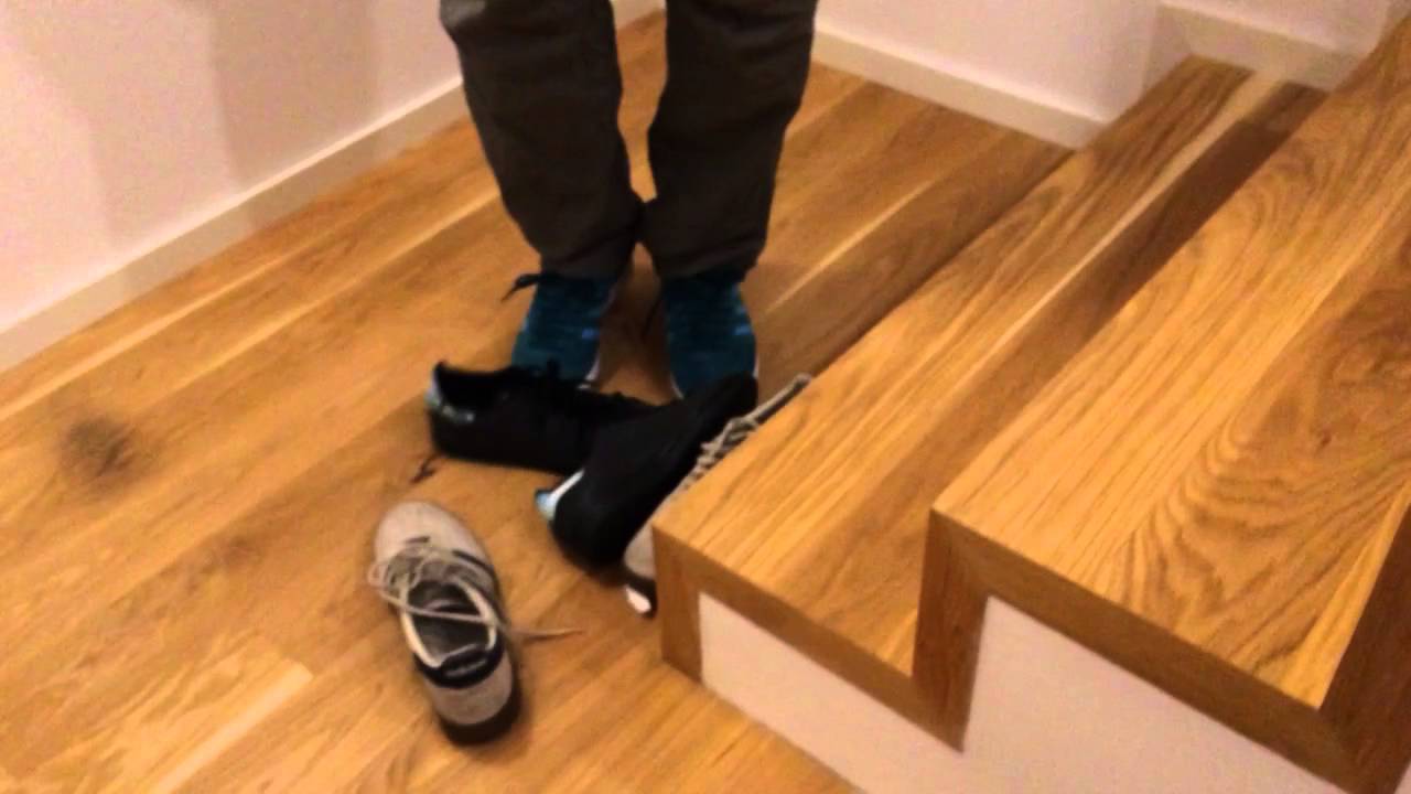 Adidas Sneakerplay on stairs