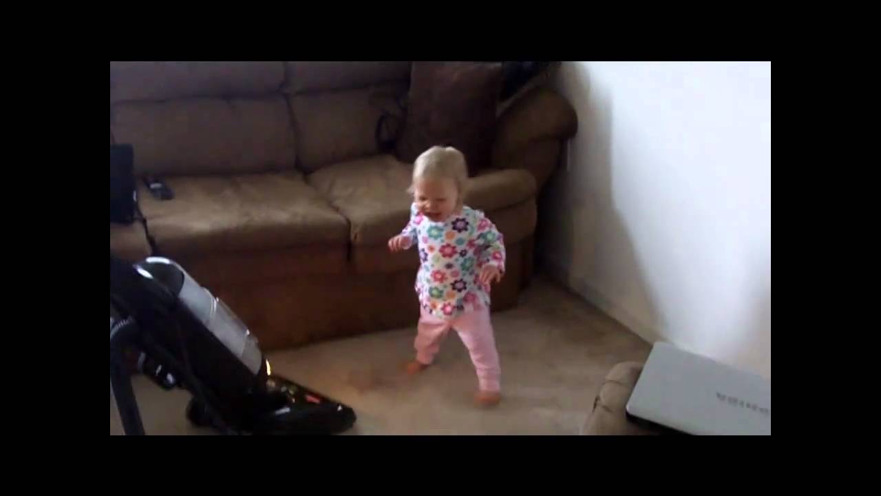 Do you dare to watch this video?! Toddler versus the vacuum cleaner!