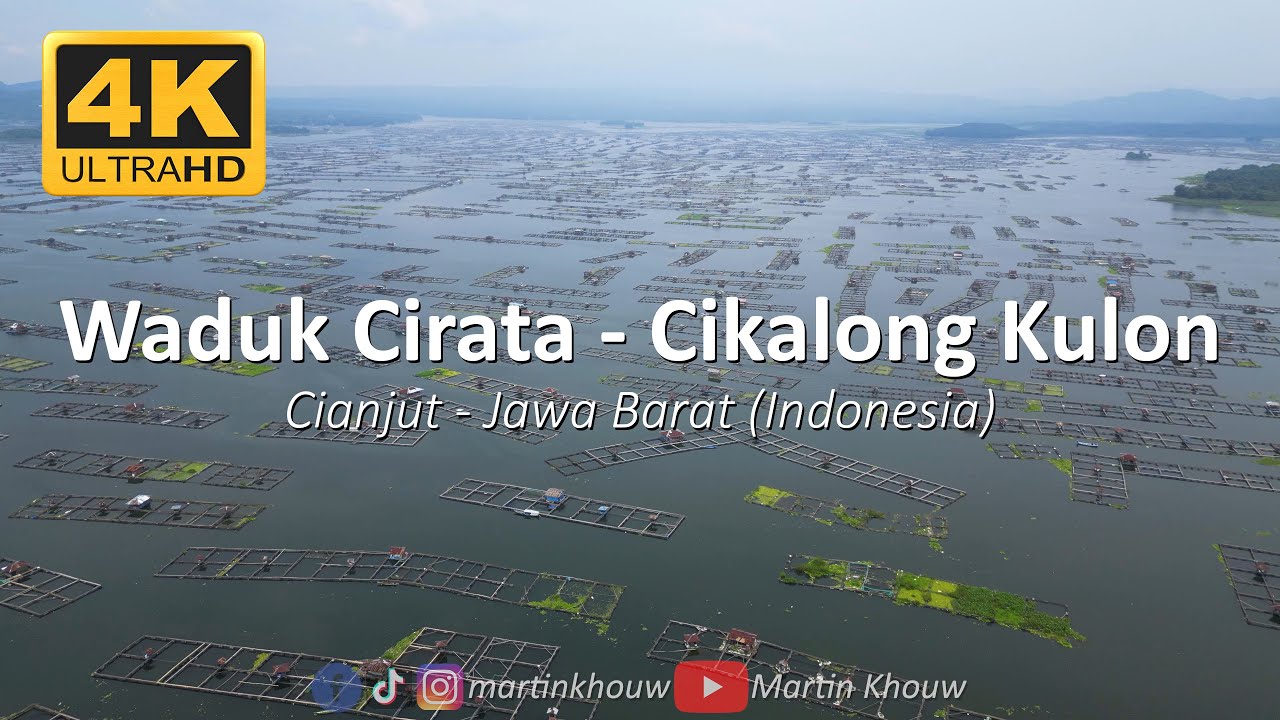Waduk Cirata - Cikalong Kulon Drone View in 4K