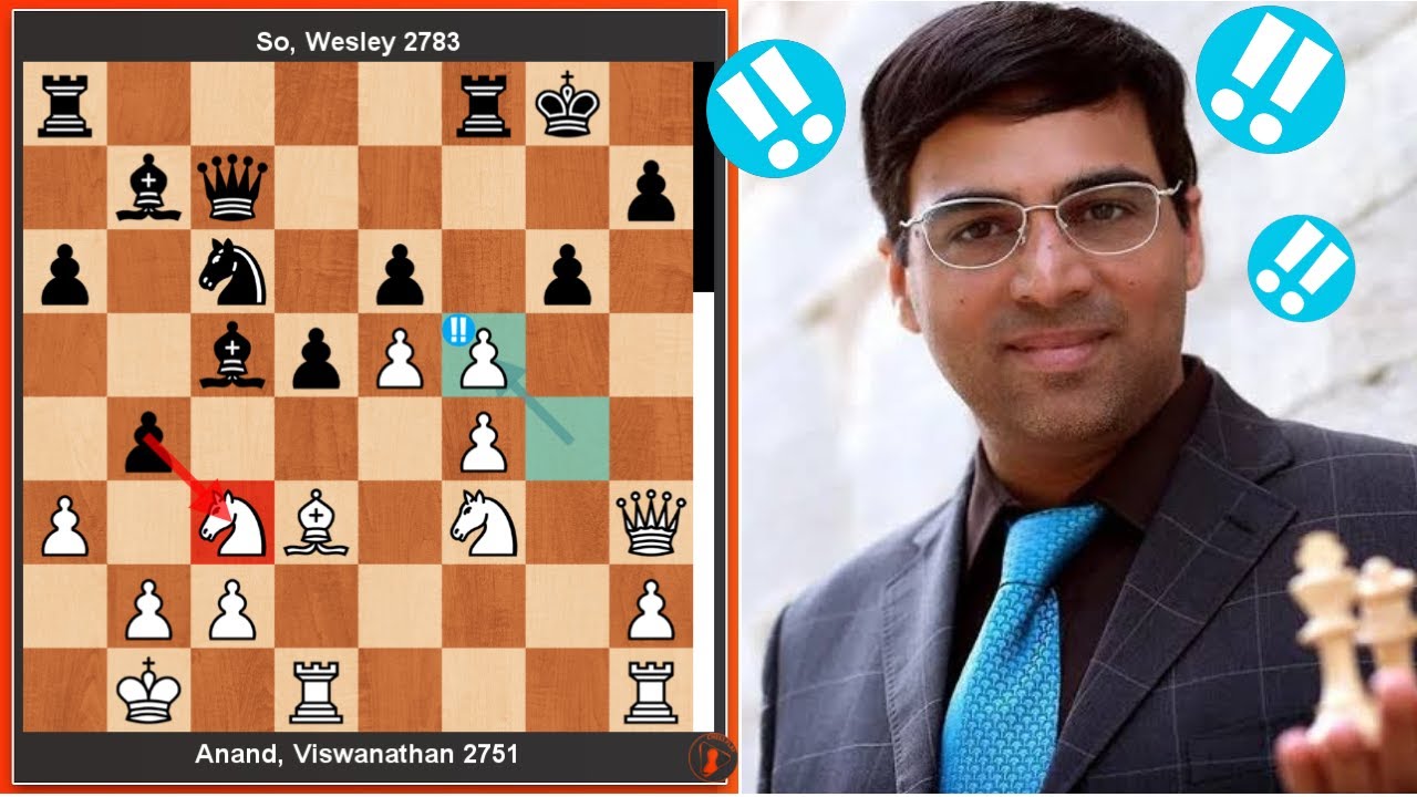 Anand's brilliant three-piece sacrifices, including the queen vs Wesley So! #viswanathananand #anand