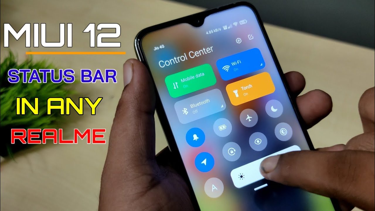MI Control Centre on Any Realme OR Android | Miui 12 Status Bar & Notification Center in any realme|