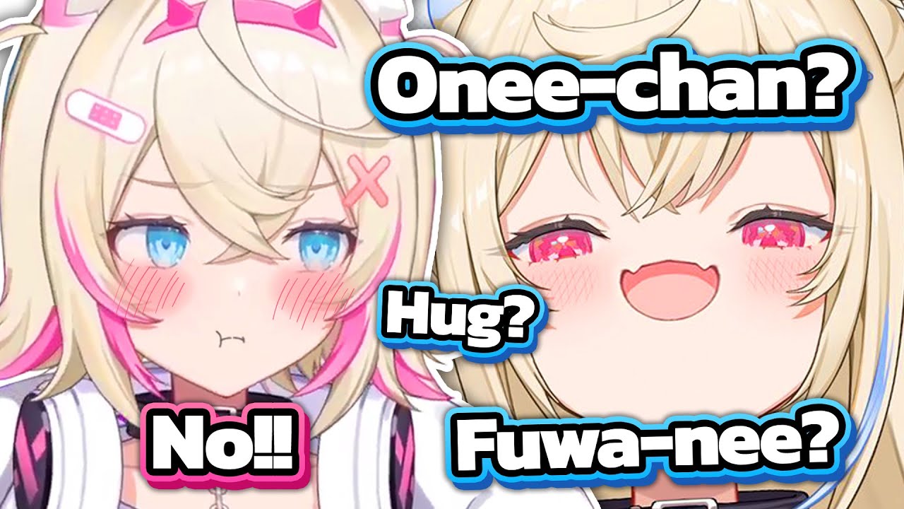 The way tsundere Mococo flusters when Fuwawa asks her to show some affection is way too cute