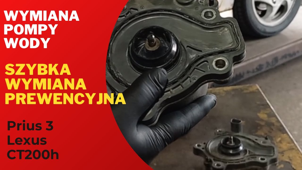 Toyota Prius 3 Wymiana Pompy Wody. Toyota Prius Water Pump Replacement.