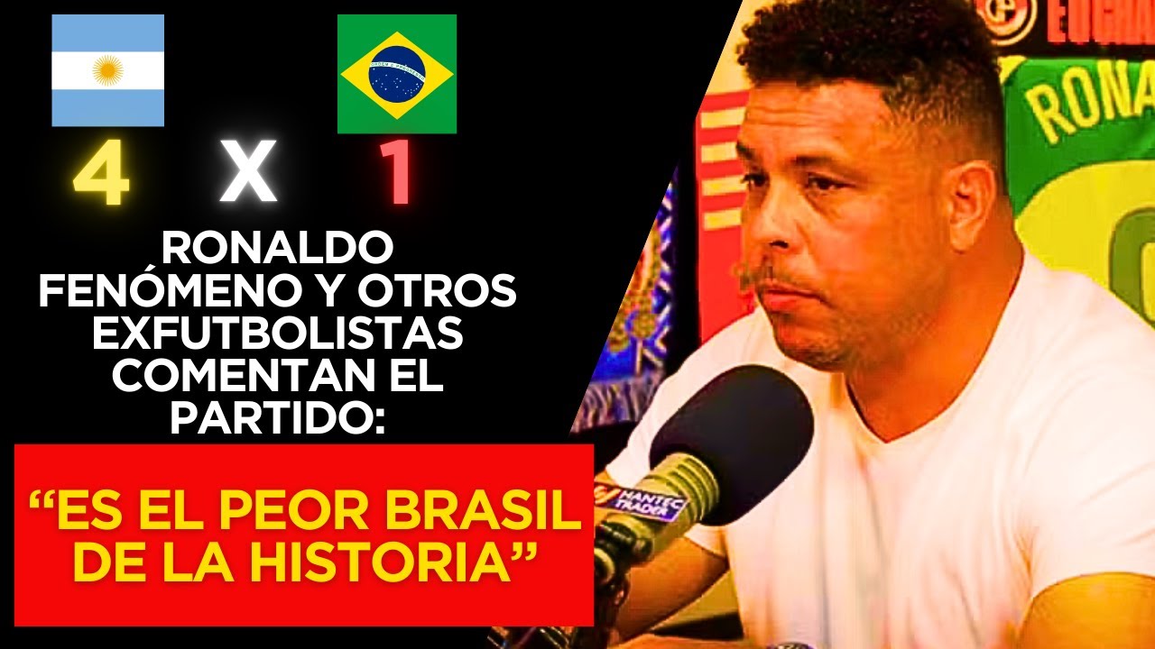 Ronaldo, Denilson y Felipe Melo DESTROZAN a la Selección Brasileña: Las REACCIONES MÁS DOLOROSAS 4x1