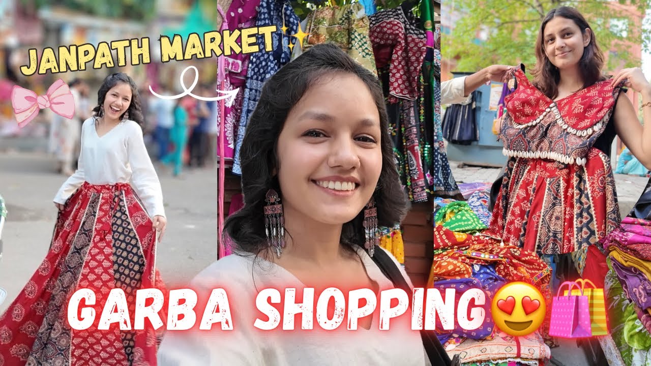 Shopping in Janpath Market🤩 Garba Outfit😍 || Navratri || Priya Dhapa