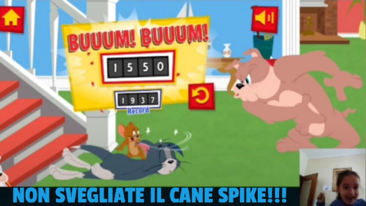 ATTENTI A NON SVEGLIARE IL CANE SPIKE!😱Tom e Jerry Giochi per Bambini - Cartonitoo - Cartoons