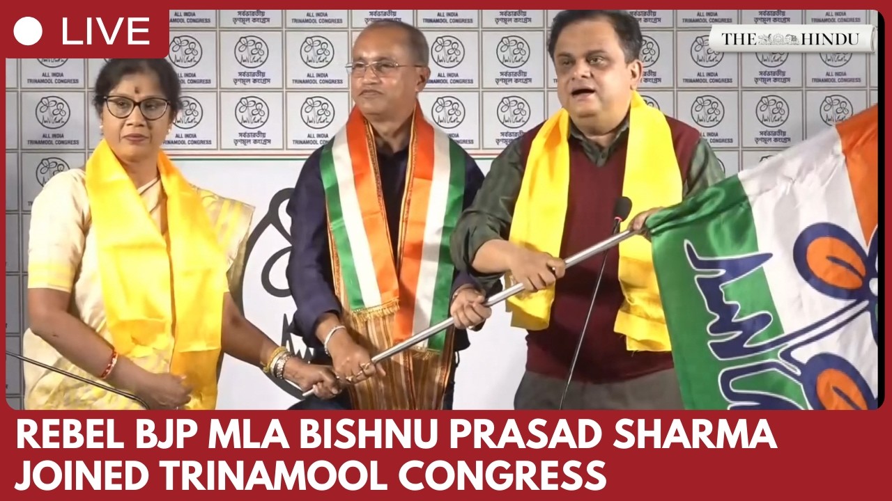 Rebel BJP MLA Bishnu Prasad Sharma joins Trinamool Congress, slams BJP and backs Mamata Banerjee