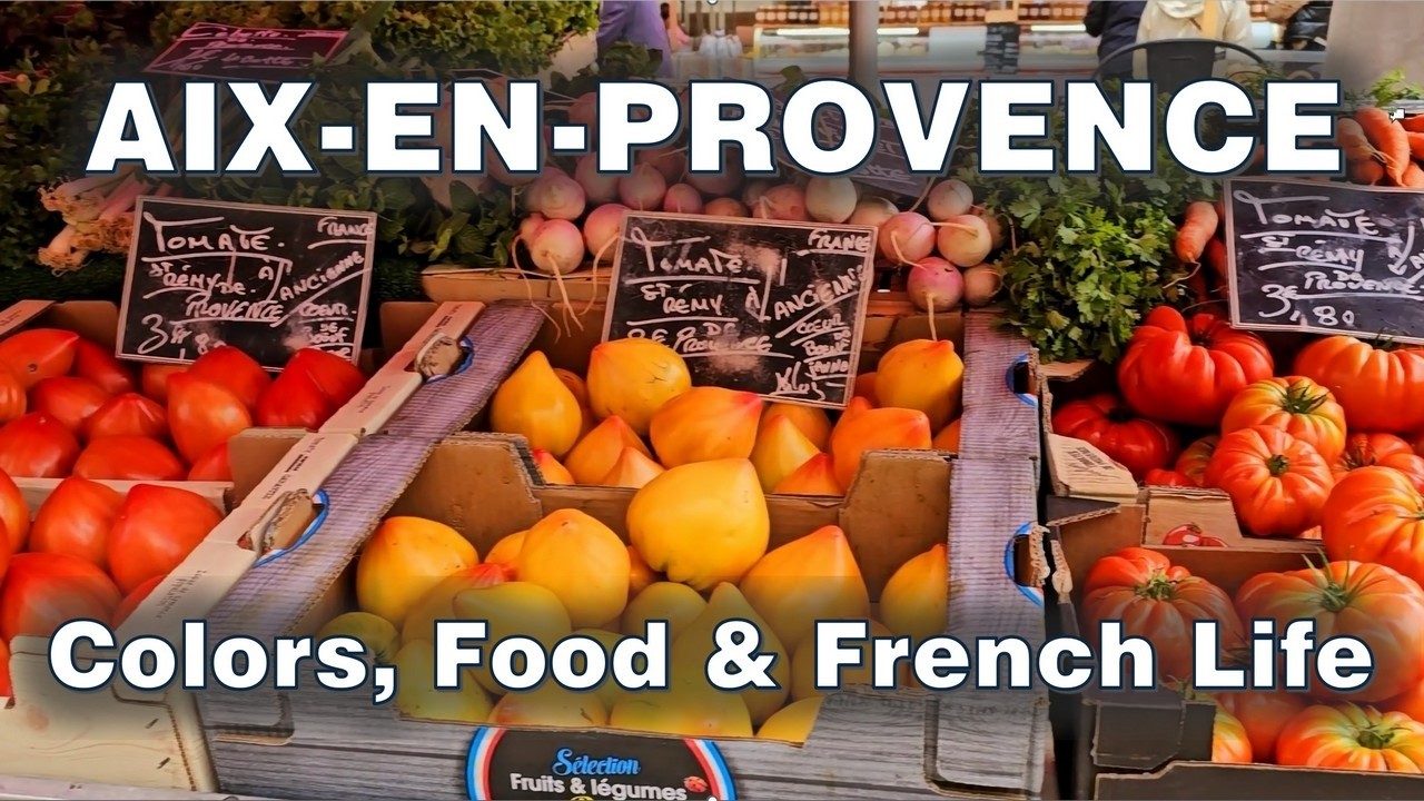 Walking the Street Markets of Aix en Provence  Colors, Food & French Life