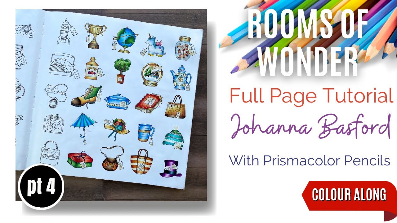 Colour Along | Rooms of Wonder by Johanna Basford | Part 4 of 10