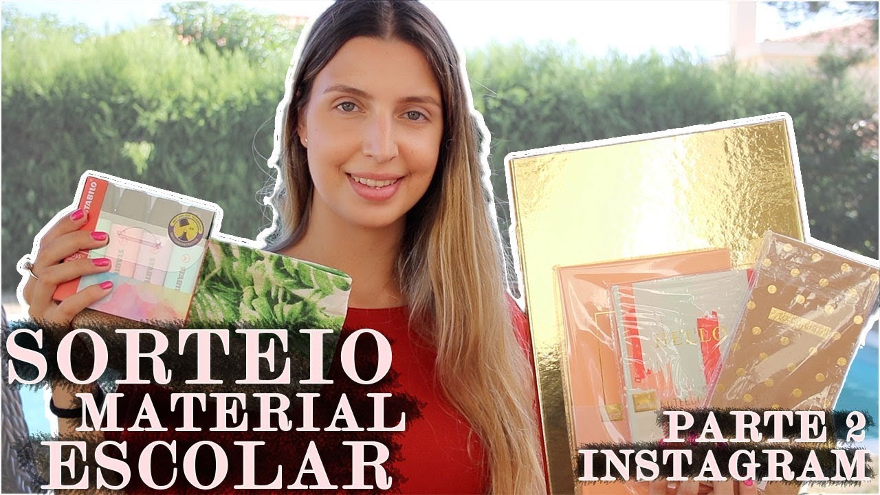MEGA SORTEIO MATERIAL ESCOLAR | REGRESSO ÀS AULAS 2018 | INSTAGRAM | PARTE 2 | Inês Sofia