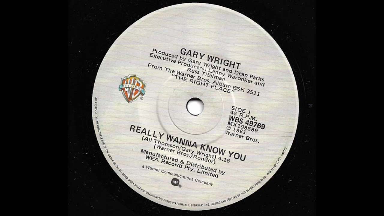Gary Wright - Really Wanna Know You (1981)