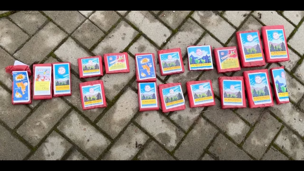 Großer Funke Böller Vergleich (alle Größen, verschiedene Jahrgänge)