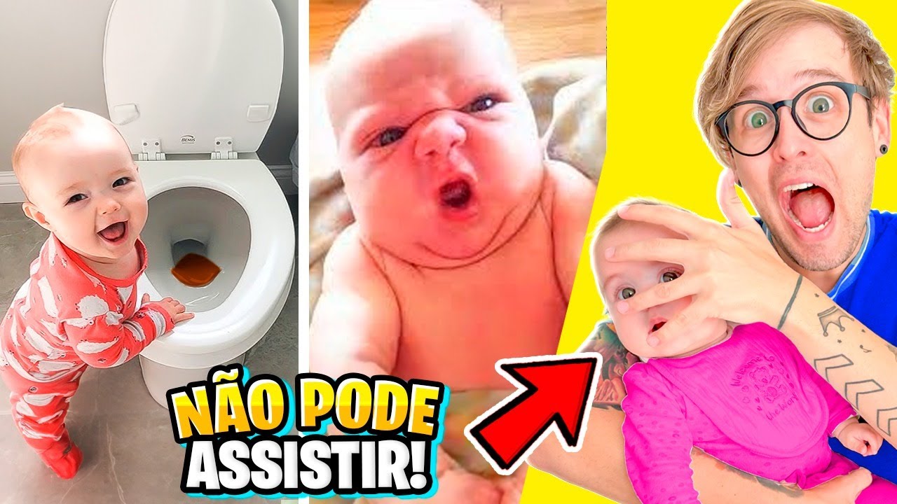 A HAILEY NÃO PODE VER ESSE VÍDEO! MELHORES SHORTS de BEBÊS ENGRAÇADO e BAGUNCEIROS! Pai Também Vloga
