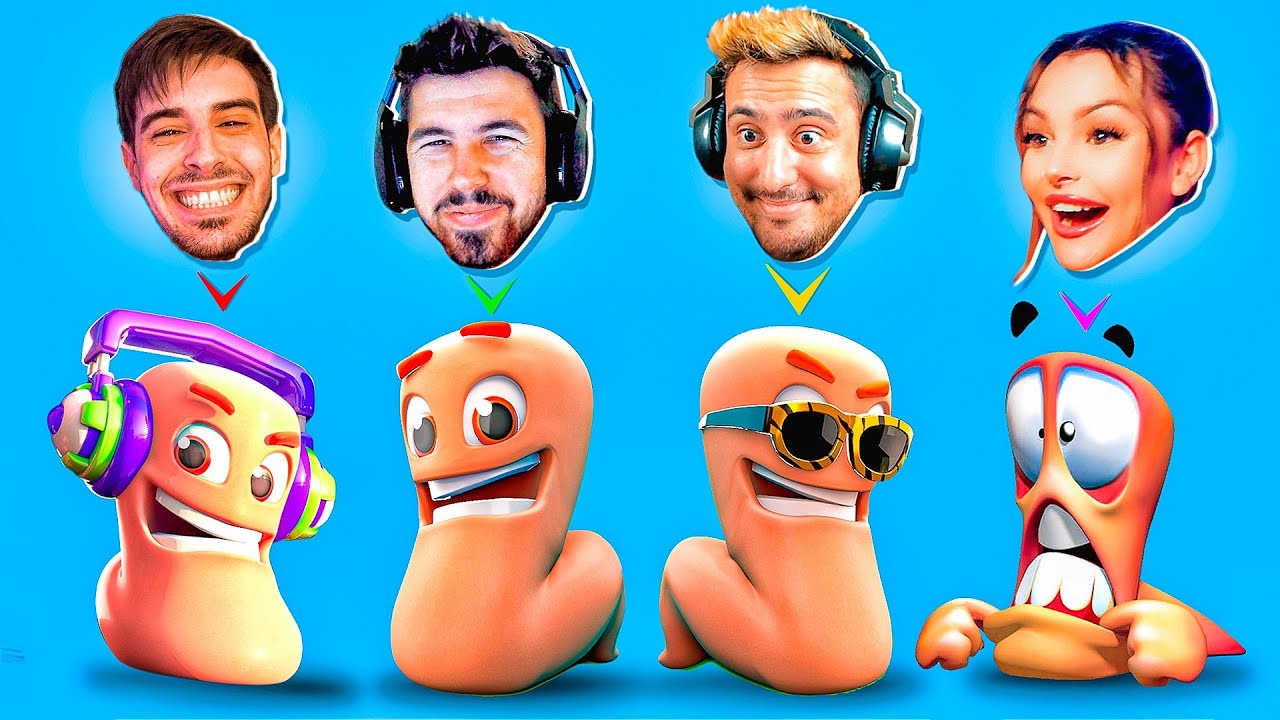 MI PRIMERA VEZ EN WORMS! SOY UNA MAQUINA DE MATAR! Con Willy, Vegetta, Rubius y Aroxby