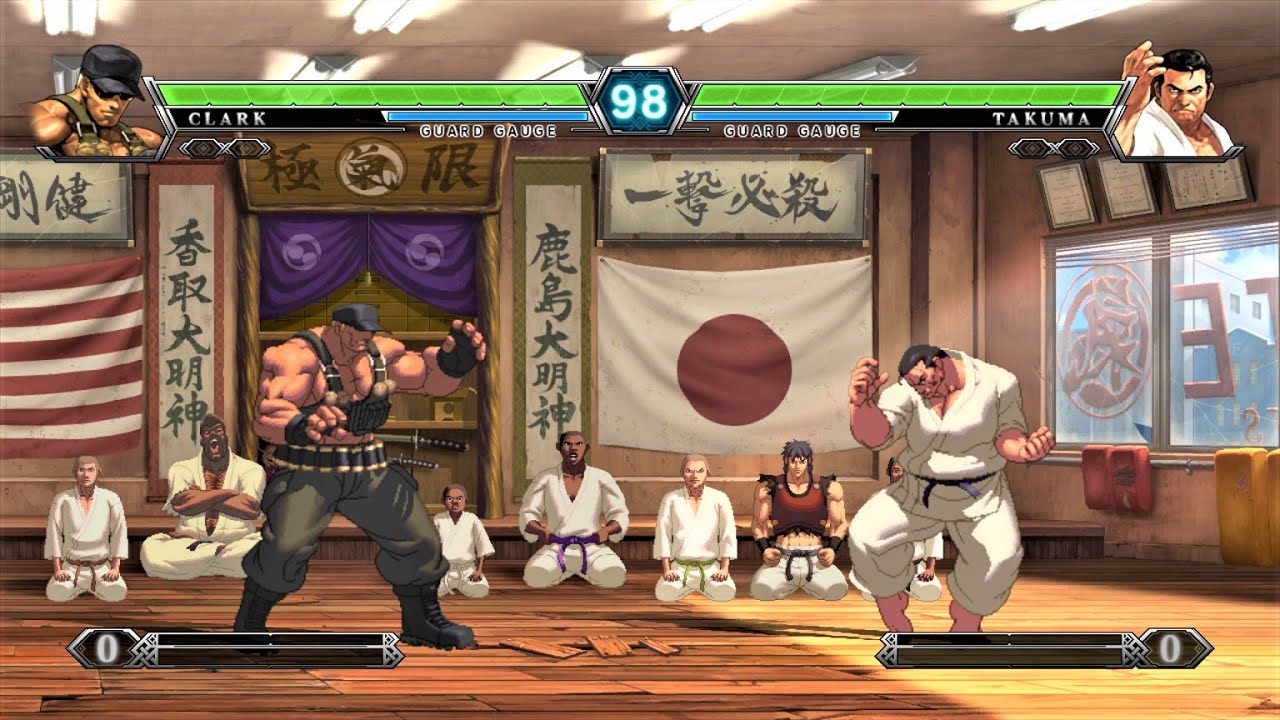 Clark Still vs Takuma Sakazaki (Hardest AI) - KOF XIII