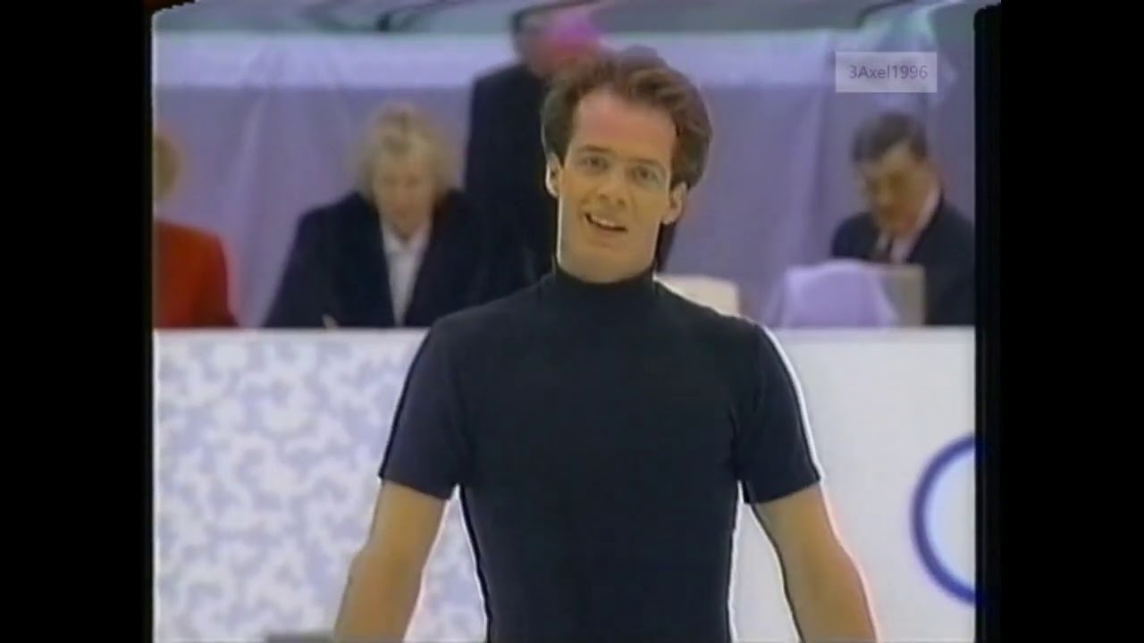 Kurt Browning (CAN) - 1994 Lillehammer Winter Games, Figure Skating, Men's Technical Program (CBS)