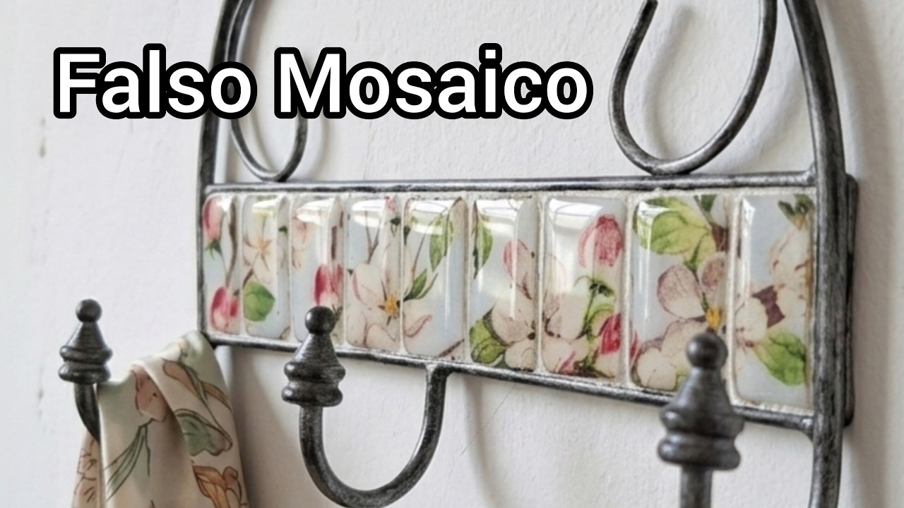 Como hacer falso mosaico con vidrio líquido (paso a paso) @maru_decoart