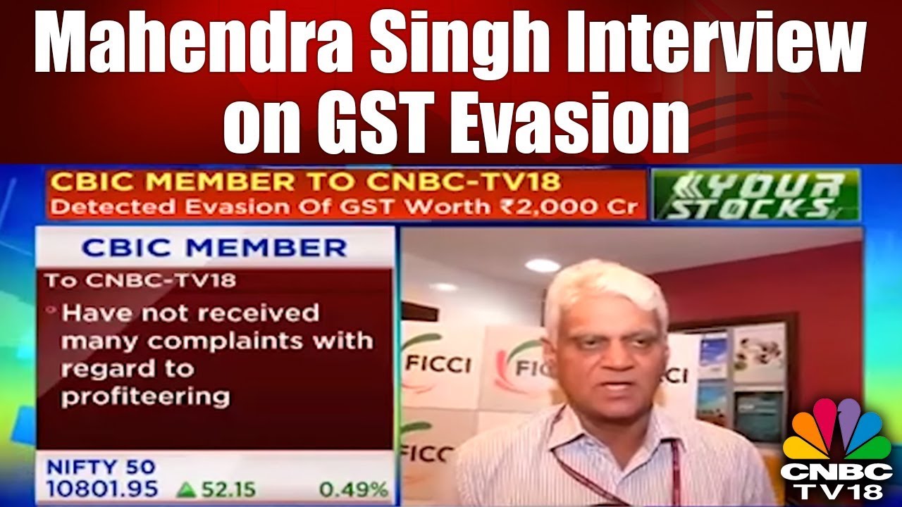 Mahendra Singh Interview on GST Evasion | CNBC TV18