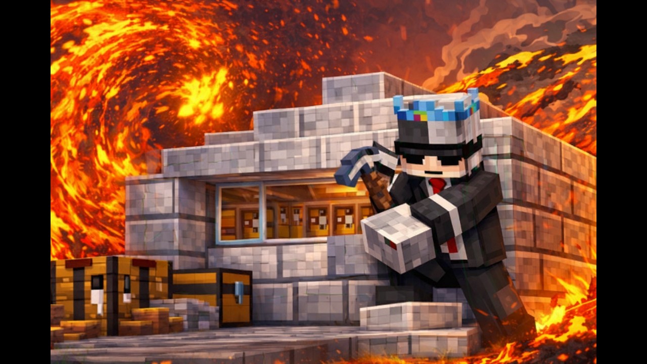 O PEPEZINHO ME DEU 8  MINUTOS PARA ME PROTEGER DE UM TSUNAMI  DE  LAVA!