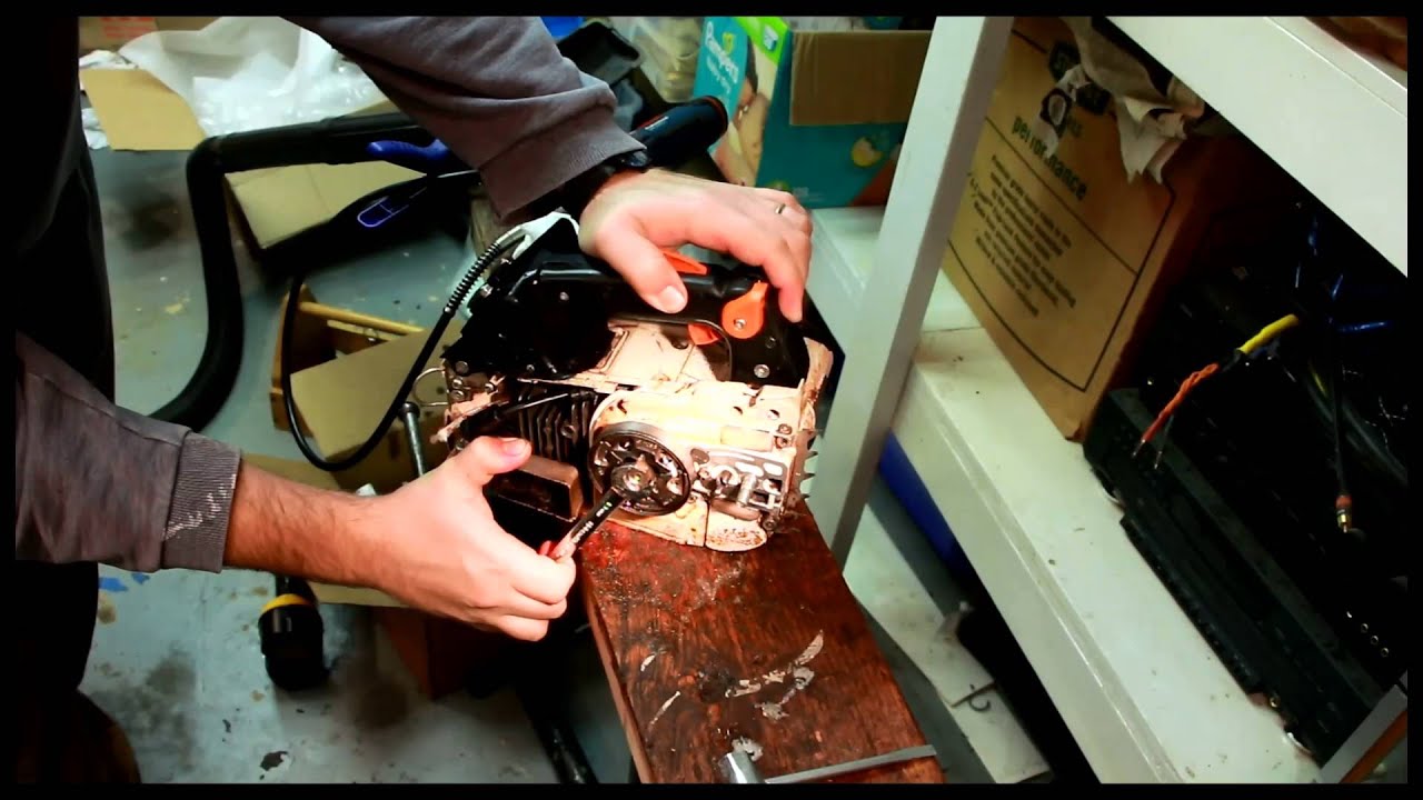 Stihl ms200t dismantling and rebuild part 1 - starting to dismantle and test