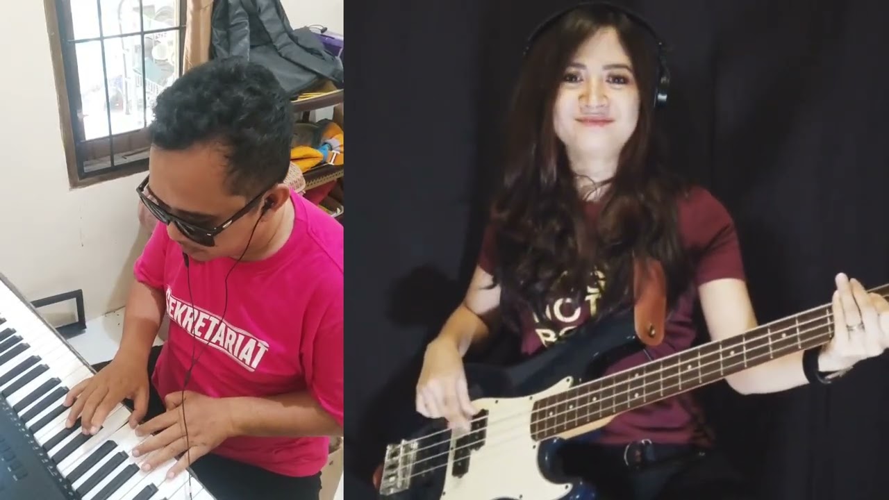 Roxx - Rock Bergema (cover bass and kibord with @novarianty4922 )