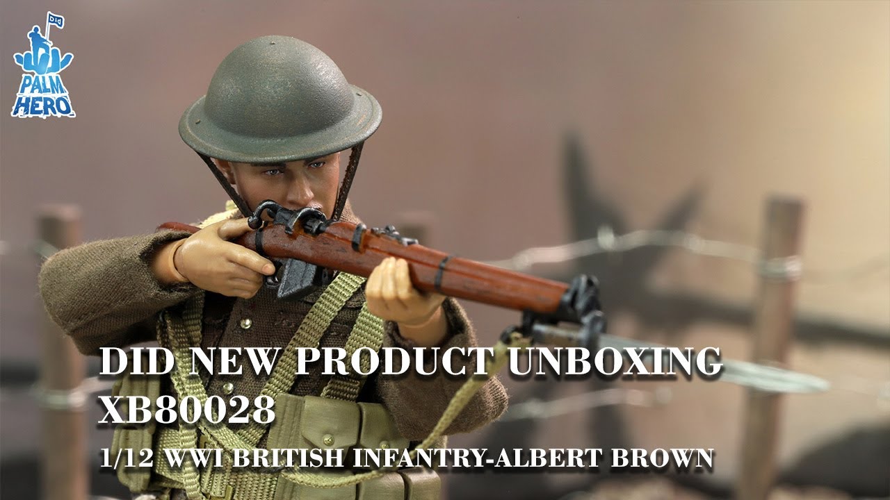 Unboxing video of XB80028 1/12 WWI British Infantry-Albert Brown