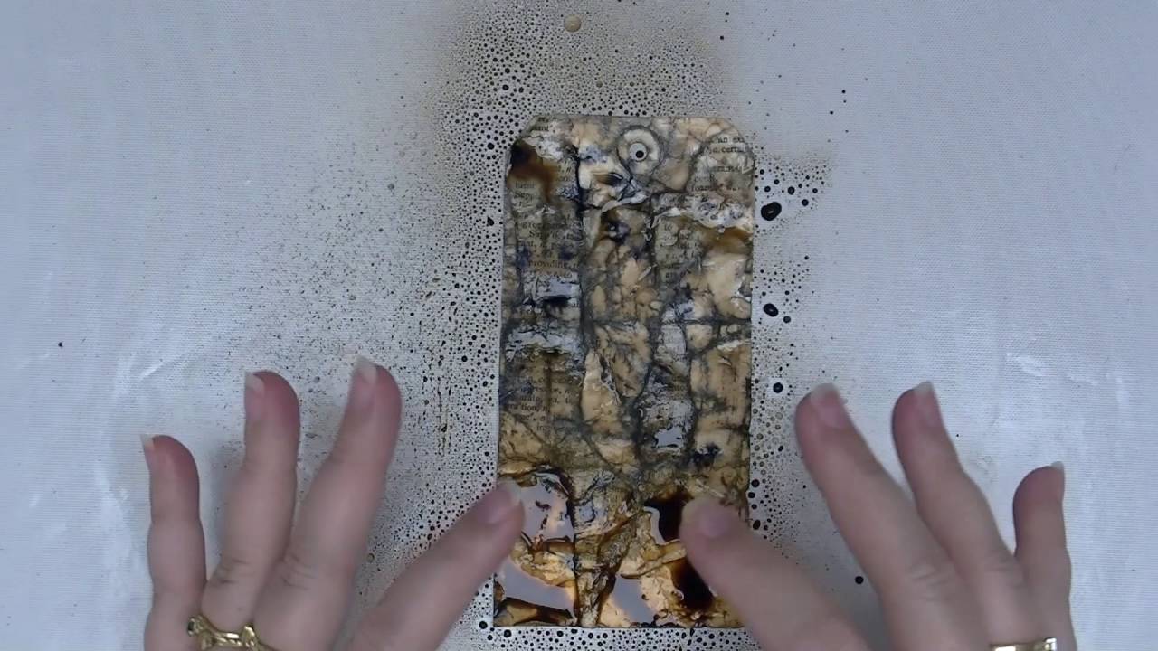 Create a Vintage Grunge Background with Products from Lindy's Stamp Gang