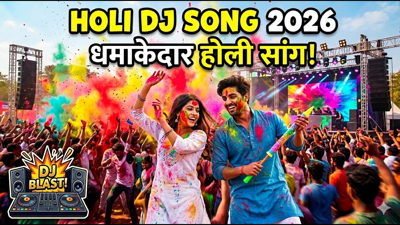 Holi DJ Song 2026 | Holi hai | New Holi Mashup 2026 | Non-Stop Holi Dance
