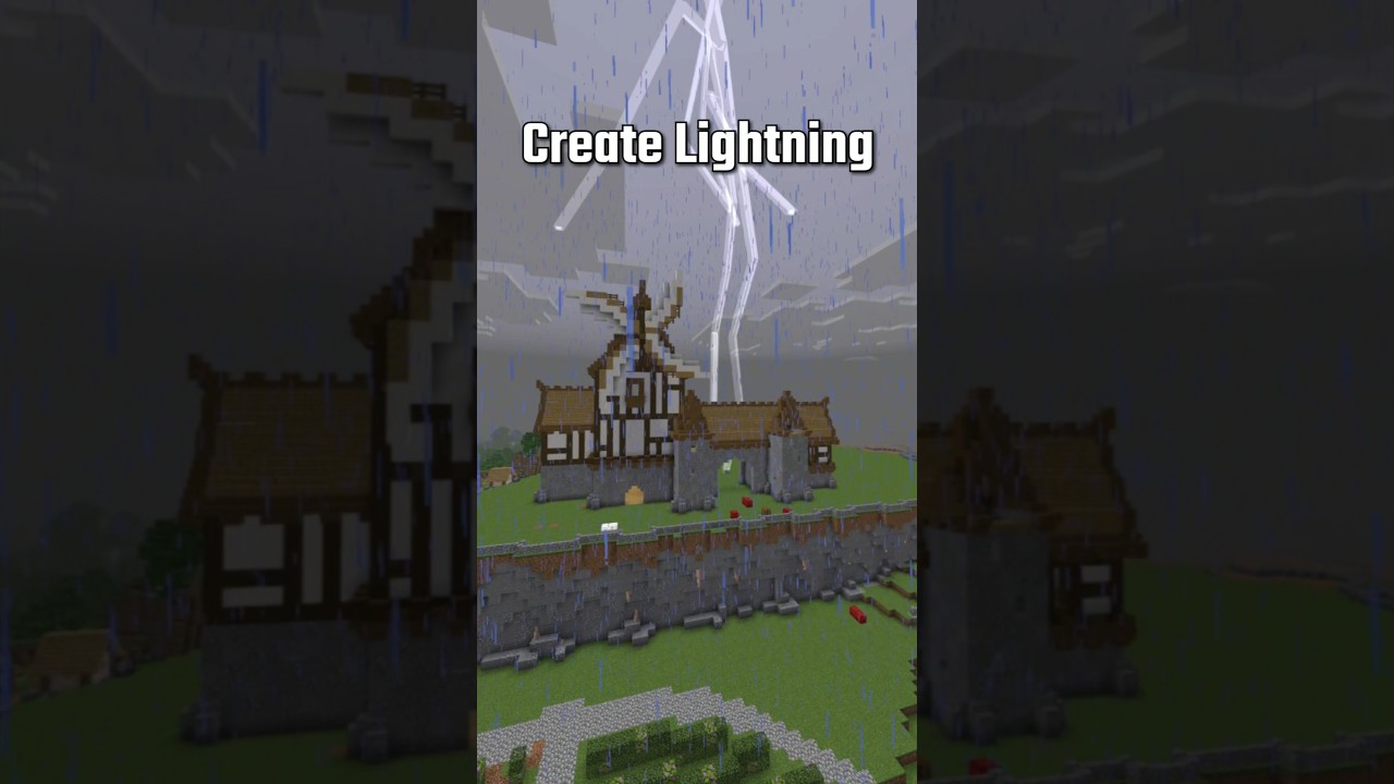Create Lightning In Your Minecraft World #shorts #minecraft #gaming #minecraftvideos