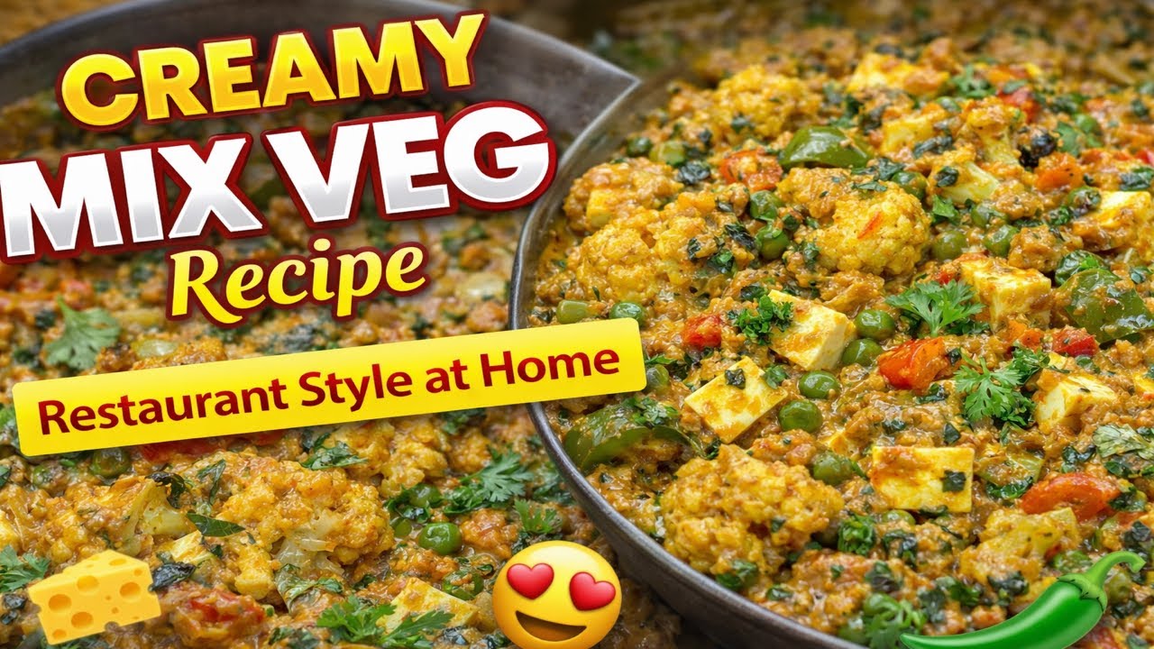 Restaurant Style Creamy Mix Veg 😍🔥 | Better Than Dhaba | Easy Veg Curry Recipe