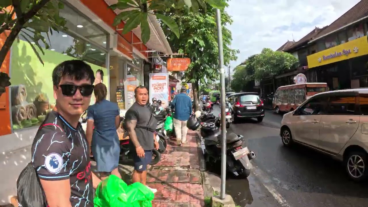 Walking Ubud Bali 4K | Tirta Empul Water Temple to Hotel | Streets of Ubud Indonesia