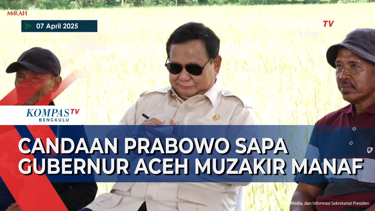 Candaan Prabowo Sapa Gubernur Aceh Muzakir Manaf: Janggut Tambah Lebat, Saya Utang ke Aceh