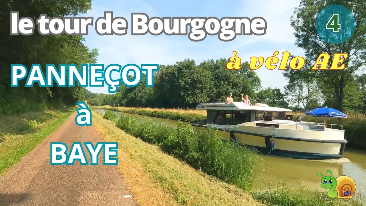 Tour de Bourgogne à vélo.  Étape #4  de Panneçot  au lac de Baye 39 km. Canal du Nivernais.