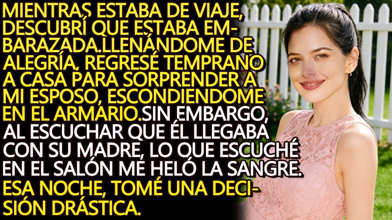 Regresé para sorprender a mi marido con mi embarazo, pero lo que escuché con mi suegra me aterrorizó