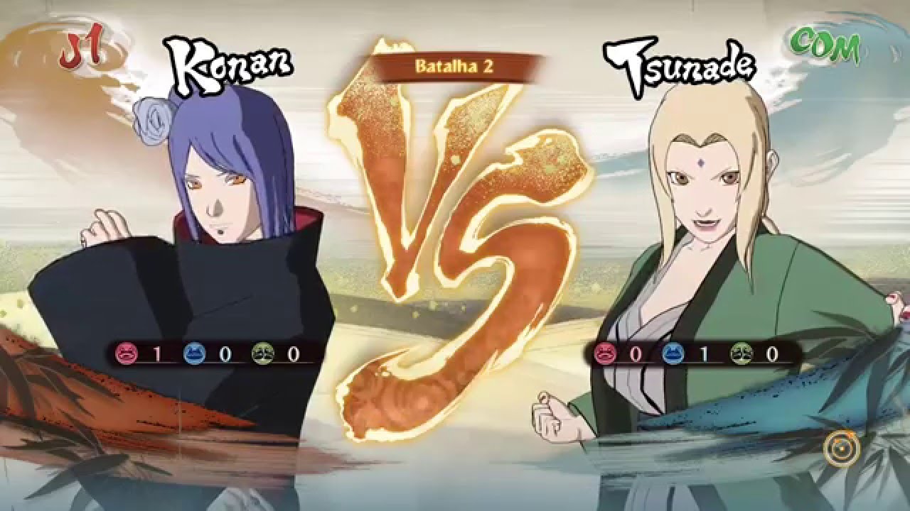 Naruto Storm 4 Dublado PT-BR Konan vs Tsunade