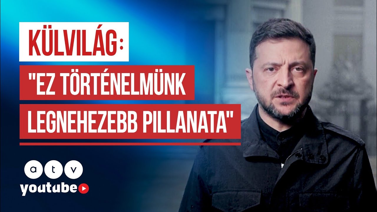 Ukrajna sorsford&iacute;t&oacute; pillanathoz &eacute;rkezett: Zelenszkij dr&aacute;mai besz&eacute;dben sz&oacute;lt a n&eacute;phez