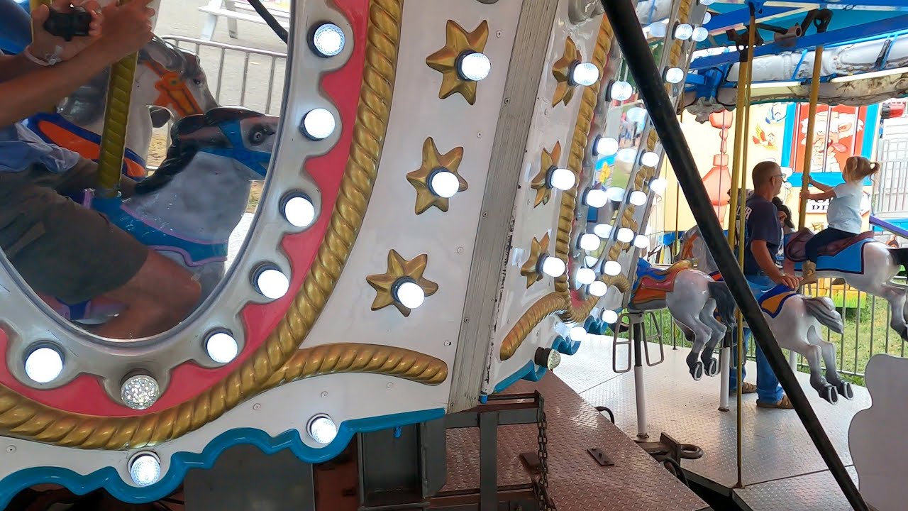 riding the carousel at Logan County Fair in Ohio (July 16th, 2022)