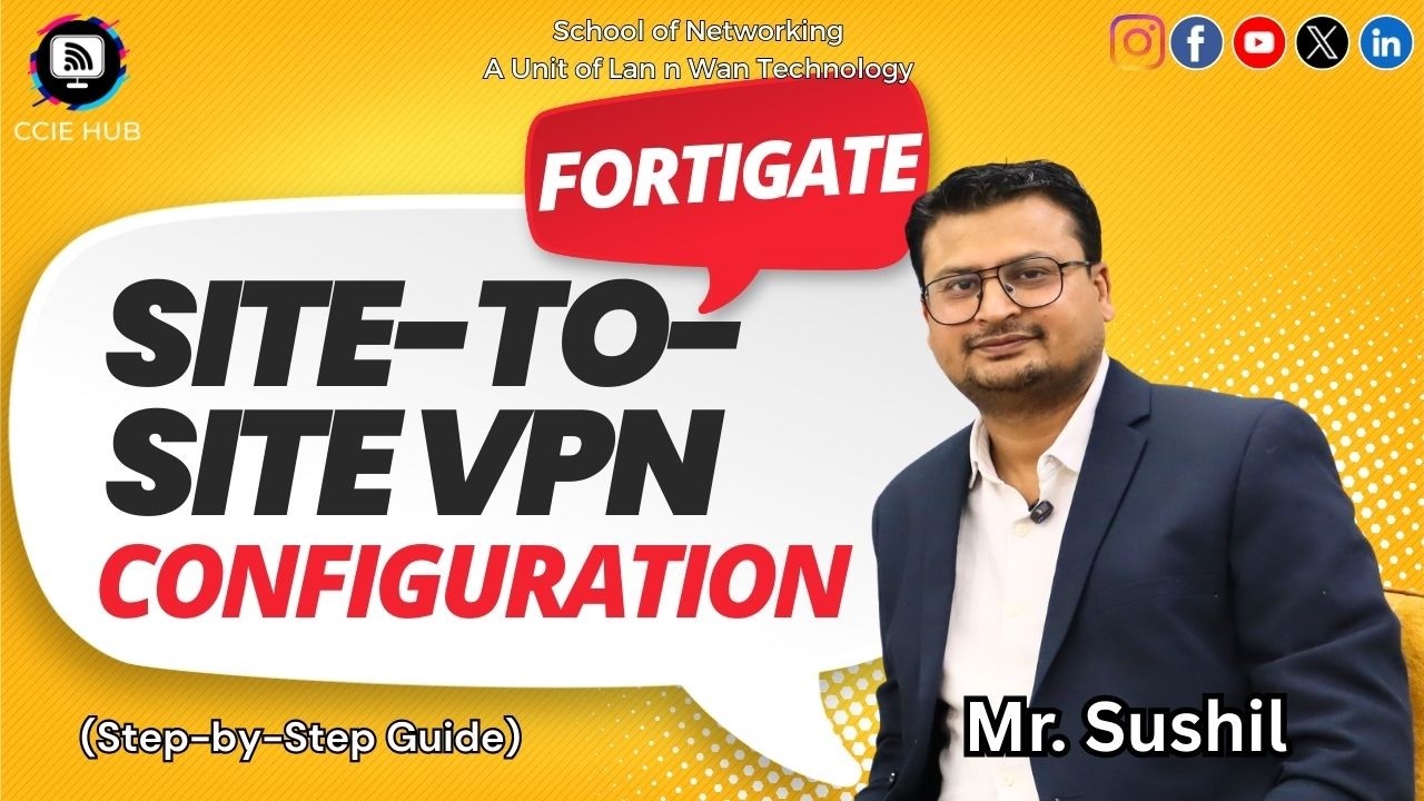 FortiGate Site-to-Site VPN Configuration Step-by-Step | Complete FortiGate IPsec VPN Lab Guide