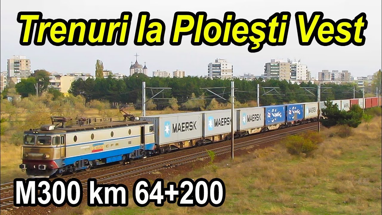 Trenuri la Ploiesti Vest-Trainspotting near Ploiesti-Sonntag Bahnwerkehr