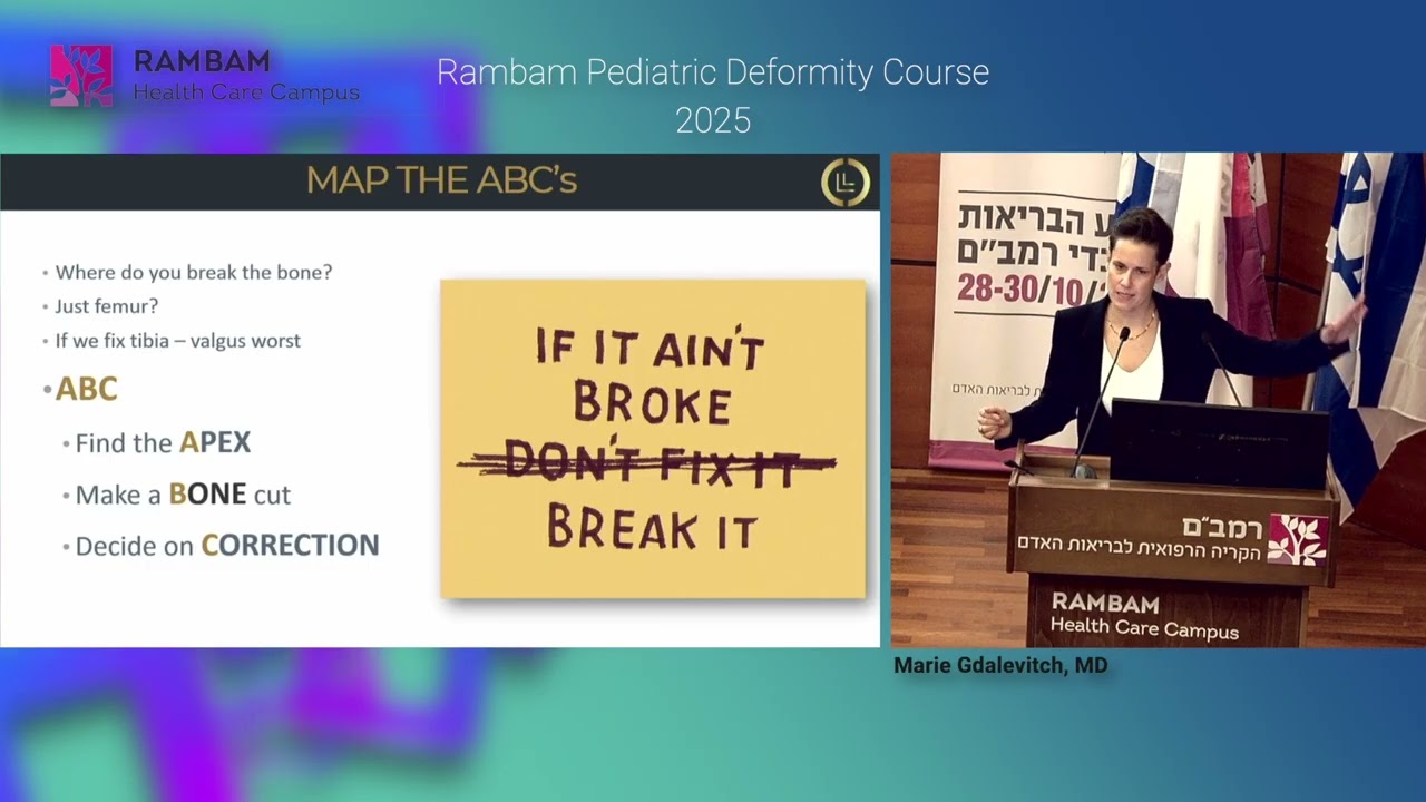 Rambam Pediatric Limb Deformity Course 2025 - Marie Gdalevitch, MD (L 4)