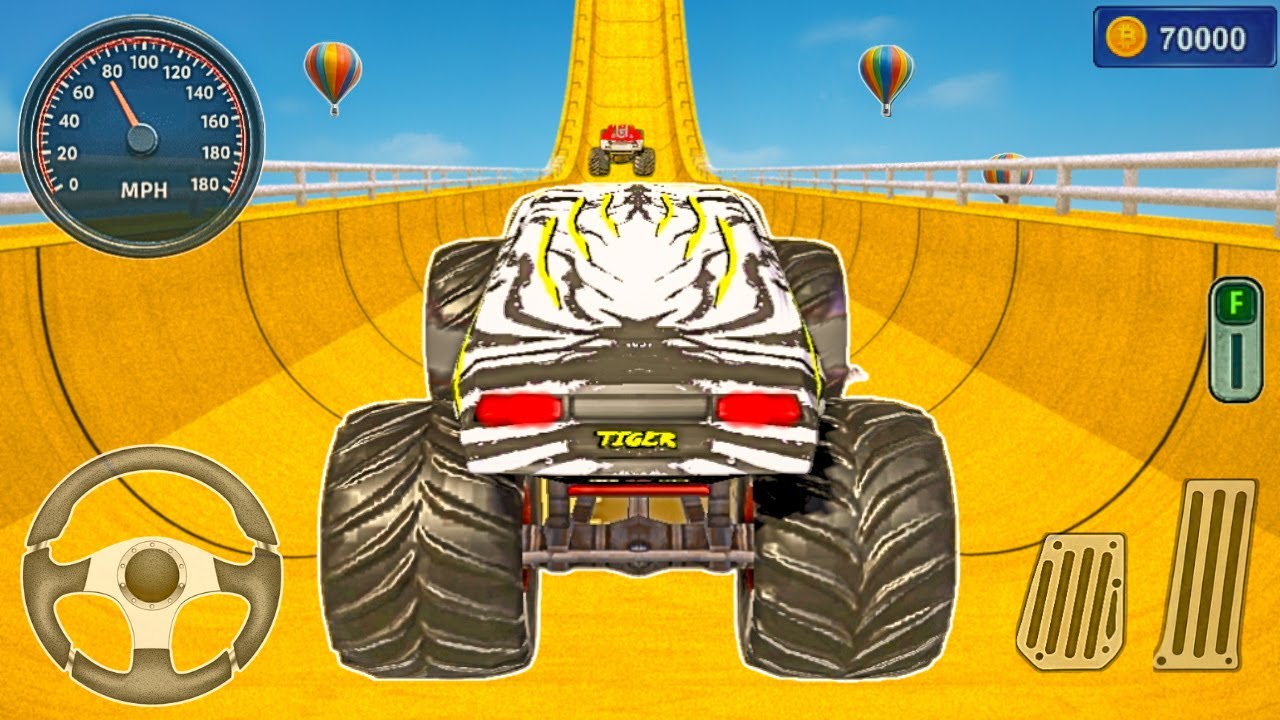 Monster Truck Games, Car Stunts & Mega Ramp Racing | Android Gameplay 2025