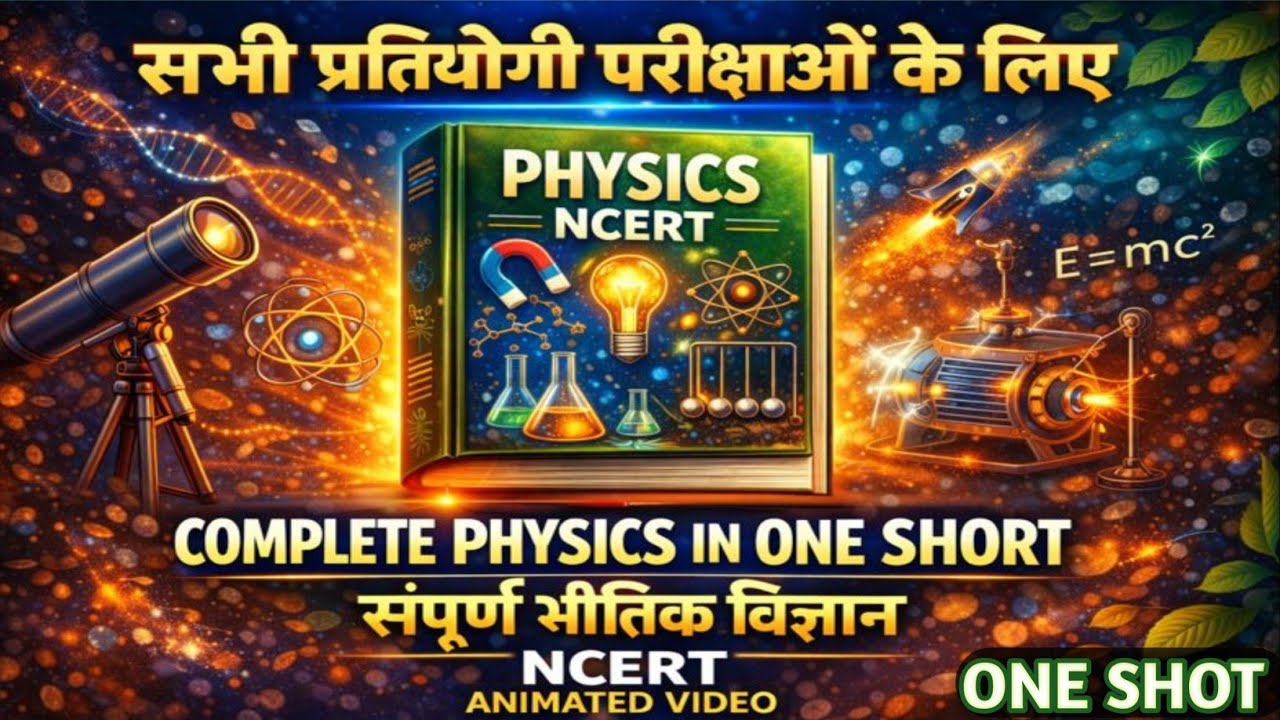 संपूर्ण भौतिक विज्ञान (COMPLETE PHYSICS) NCERT 🔥 One Shot Marathon Class | Board+Competitive 🚀 