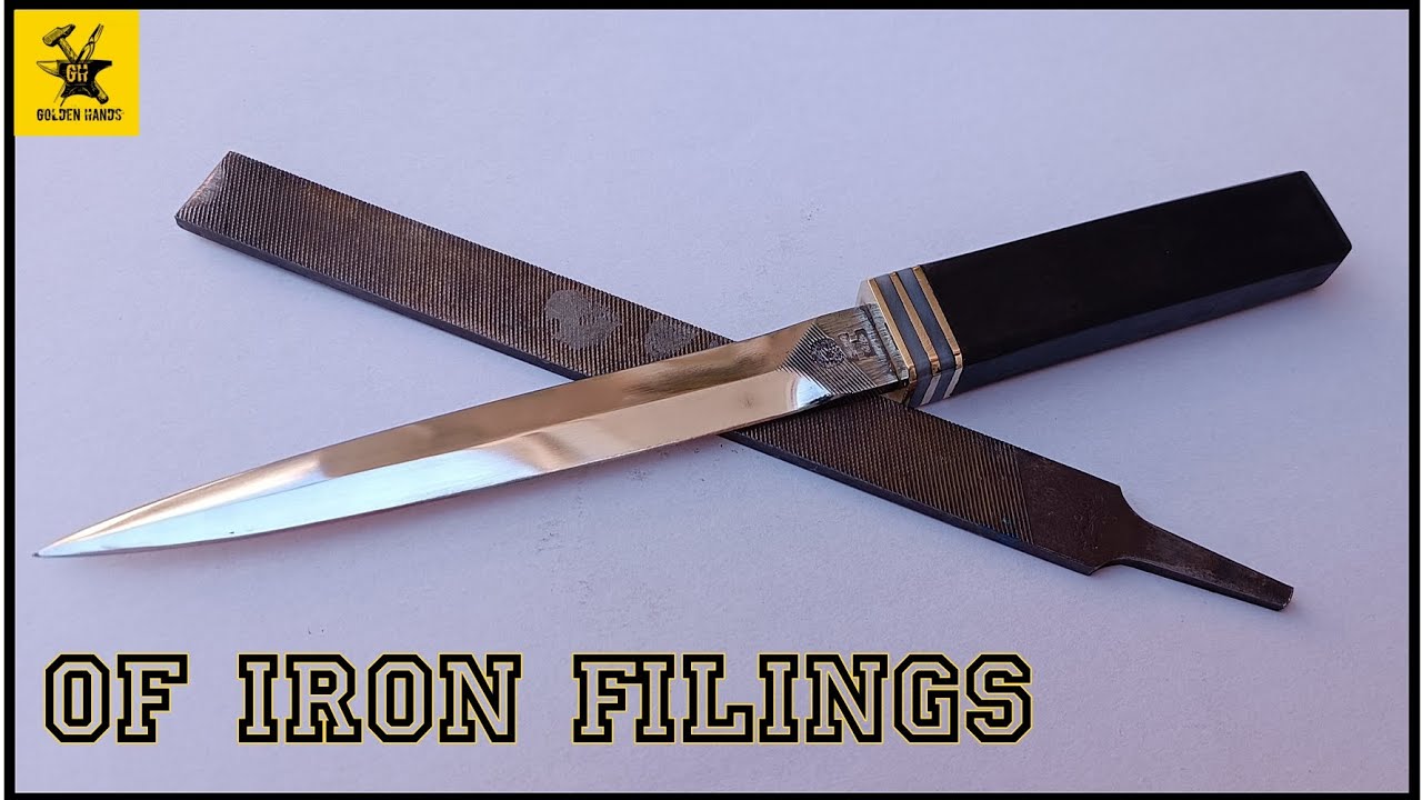 صناعة سكين من مبرد حديد ⚒️ Making a knife from an iron file⚒️
