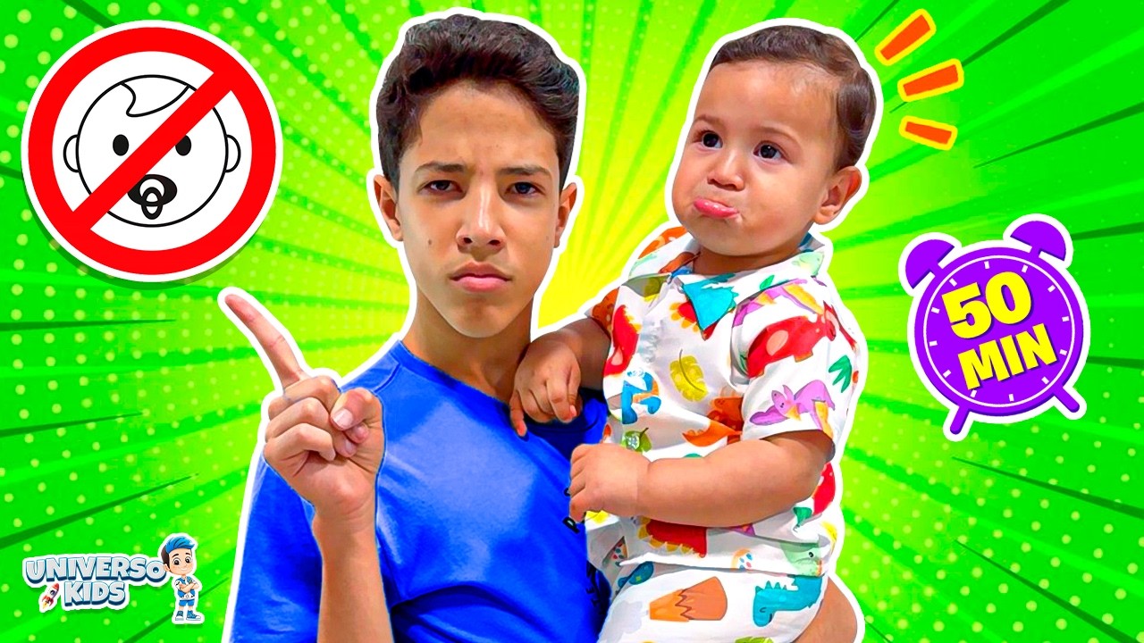 Henrique e Heitor em Histórias sobre NOVO IRMÃO BEBÊ!! - Universo Kids